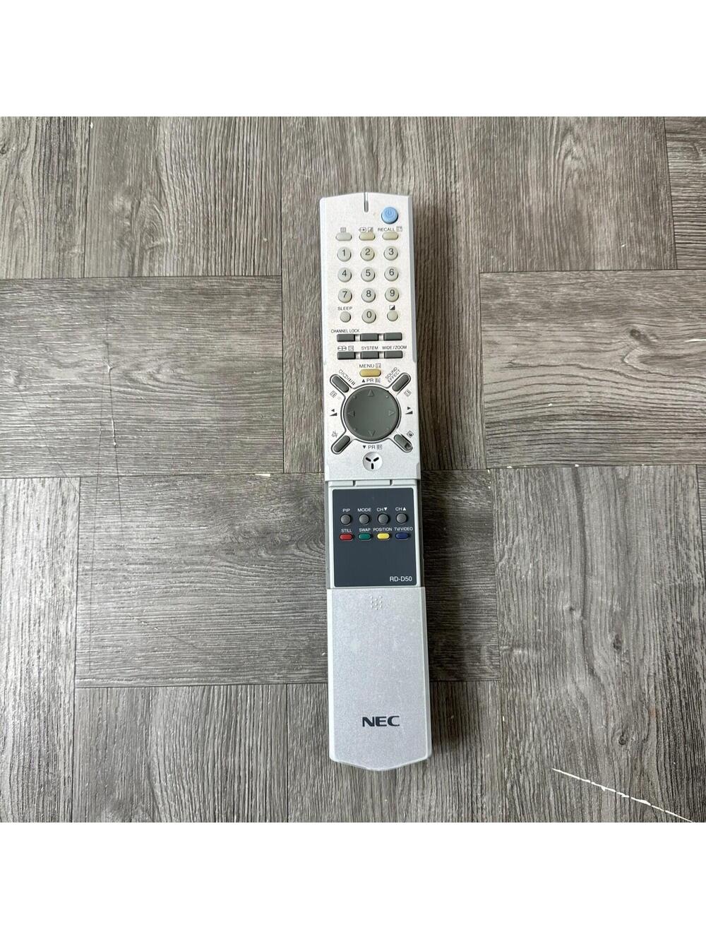 NEC Remote Control RD-D50 Silver Tested Genuine Original
